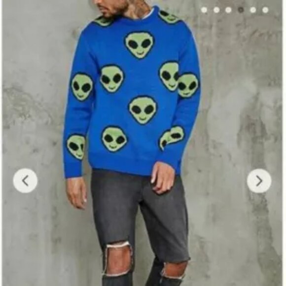 👽Alien Knit Sweater👽 - Picture 1 of 3
